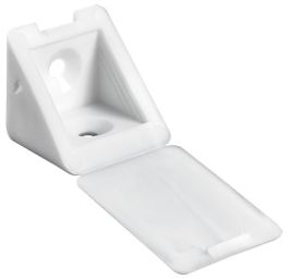 Kotnik vezni, kotni 22x22x24mm, PVC, beli 