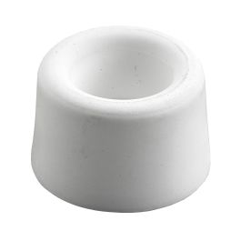 Zaustavljalec vrat FI40x25mm, plastičen, vijačni, beli 