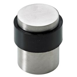 Zaustavljalec vrat FI34,5x41mm, kovinski, vijačni, inox/črna 