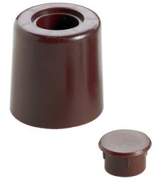 Zaustavljalec vrat FI26,5x29mm, plastičen, vijačni, rjav (Pak=2kos) 