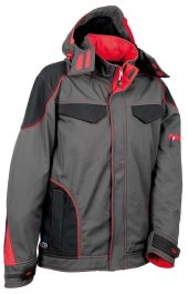 Jakna softshell Tecka št.58 (sivo-črno-rdeča)