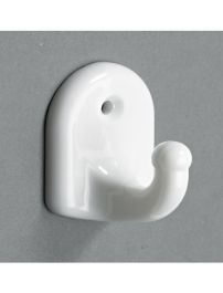 Dekorativen kavelj plastičen bel 35x45x31mm art. 5741
