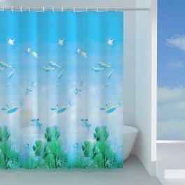 Zavesa za tuš + kljukice G-PARADISE 180x200, GEDY 