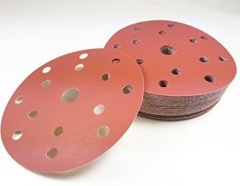 PAPIR BRUSNI DISK 150mm gr.120 VELUR 6+1 LUKNJA SMIRDEX (pak.100.kos)