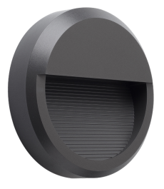 Svetilka LED zunanja P2304 OKROGLA ANTRACIT SIVA 8W 4000K IP65