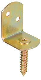 DRŽALO OGRAJNO 83x32mm z vijakom, rumeno pocinkano