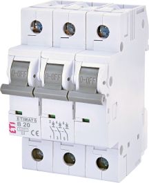 VAROVALKA ETIMAT-6 B 3p 20A 2115517 ETI