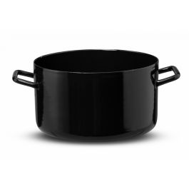 Kozica visoka Eterna, zunaj črna, notranjost črna, premer 32 cm, višina 17 cm, volumen 12,6 l
