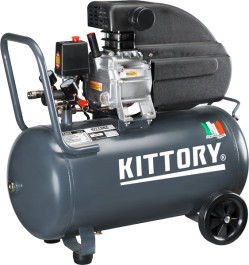 KOMPRESOR BATNI KAC-50 (50l/300l-min (vhodni pretok), 8 bar, 75Db, 1.8kW, 230V/50Hz) KITTORY