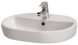 Nadpultni umivalnik Caspia oval 60 z luknjo