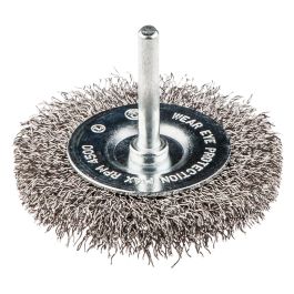 Ščetka žična stranska  50x0.2/steblo 6.25mm inox 57-601 - NEO