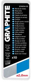 Sveder  2.0x25+24mm 10/1 HSS-Co5% (135°) DIN 338 - 57H014-10 Graphite