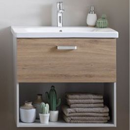 OMARICA Z UMIVALNIKOM EVELIN  OUE II 65 GRAY/OAK  KOLPA