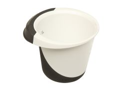 Posoda za stepanje dno proti drsenju 1,5l fi18x14cm belo/graphit
