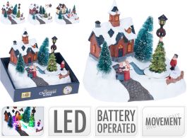 Dekoracija božična 10 led lučk, dim 20x17cm, Koo.
