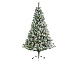 Smreka novoletna zasnežena 210 cm z 380 lučkami, Imperial, Kaem.