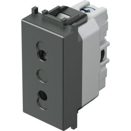 Vtičnica MODUL EURO+KS 2P 10A 1M antracit