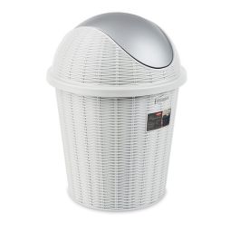 Koš za smeti 10l swing Elegance, bel
