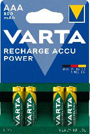 VLOŽEK BAT. ACCU AAA R2U 800 mAh 4/1