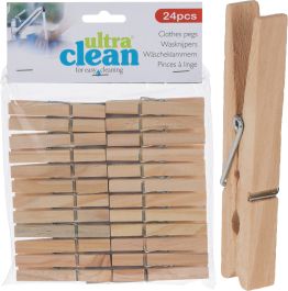 Ščipalke za perilo lesene set 24/1 9,5cm 
