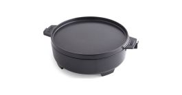 Žar dodatki - Gourmet BBQ sistem Dutch Oven 2v1, Weber l
litoželezna posoda + pokrov + ponev za peko
