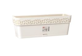 Korito cvetlično Cloe 50 cm belo, Stef.