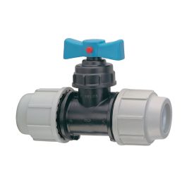 Ventil za alkaten cev 25 x 25 , kompresijski Plasson