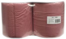 Brisače v roli industrijske, 1 sl., 940 list., 2/1, 25cm, reciklaža, roza 