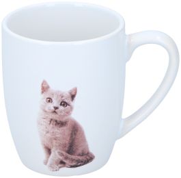 Lonček Mug dekor muca/pes 300ml 8,3x12x10,4cm ker. Ed.
