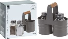Garnitura sol&poper  set 3/1  6,5x13x13cm  
