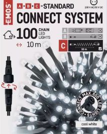 LUČKE povezovalne 100 LED 10m BELA