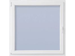 Okno PVC JEWE 118x118cm, desno, belo, 6 komorno, steklo 1,1K, odpiranje in nagib 