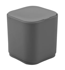 Namizni koš s pokrovom SEVENTY 1,2l siv
