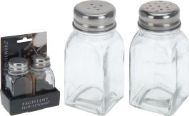 Doza sol / poper steklena, set 2/1, 100ml 
