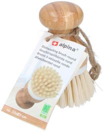Ščetka za čiščenje posode mala, ročaj bambus  10xfi7cm Alpina 

