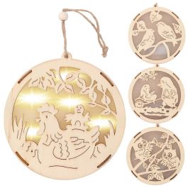 Okrasek dekorativni z led lučkami 14,5x3cm, več motivov
