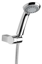 TUŠ SET SOLE - ROČNA PRHA 3POZICIJE, DRŽALO ZA PRHO, CEV ZA PRHO 150CM KROM