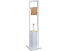 Držalo za WC papir in ščetko bela FIVE