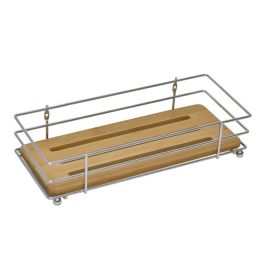 Odlagalna košarica MDF bambus/krom TENDANCE