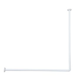 Tirnica kotna za kad zaveso 90x90 cm alu, bela TENDANCE