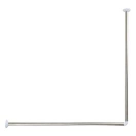 Tirnica kotna za kad zaveso 90x90 cm alu inox, TENDANCE