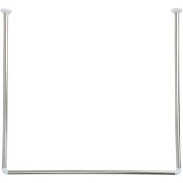 Tirnica kotna za kad zaveso 90x90x90 cm inox, TENDANCE