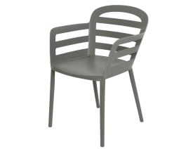 Stol  BOSTON antracit pvc, Illu.