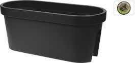 Korito cvetlično ograjno balkonsko, antracit 59x25x25,  Kop.