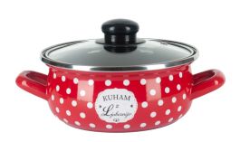 Lonec nizek 16cm/1,3l rdeča Kuham z ljubeznijo
