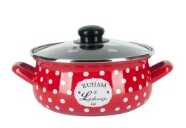 Lonec nizek 18cm/1,9l rdeča Kuham z ljubeznijo
