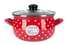 Kozica visoka 22cm/4,7l, rdeča Kuham z ljubeznijo

