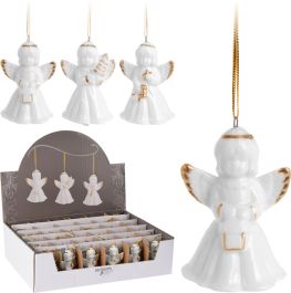 Figura Viseči angelček bel 6 cm, 3 motivi
