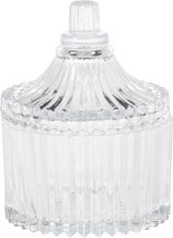Skledica steklena s pokrovom za bonbone 80ml, 
