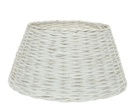 Košara pletena za božično drevo bela, fi 57cm, v 28 cm
